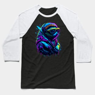 Sloth Cyberpunk Baseball T-Shirt